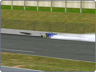The #48 gives Rockingham it's longest ever sticker rub (TS 4)